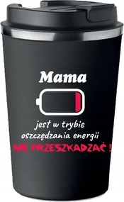 Prémium Termo Bögre fekete Anyák Napi Ajándék energiatakarékos K