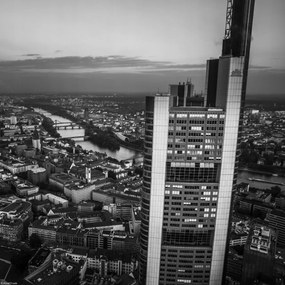 Poszter 30x30cm Város panoráma alkonyatkor 3, Assaf Frank