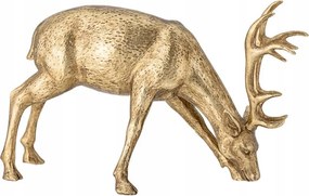Bloomingville Keera Karácsonyi Dekorációs Figura Arany Rénszarvas 19 cm