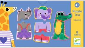 Trió puzzle - Dzsungel hangjai, 24 db-os - Jungle melody