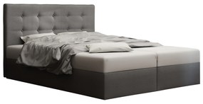 Franciaágy  Boxspring 140 cm Duel 1 (szürke) (matraccal és tárolóhellyel). 1046426
