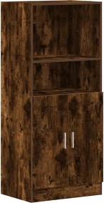 vidaXL füstös tölgy színű szerelt fa konyhaszekrény 57x41,5x131,5 cm