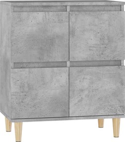 vidaXL betonszürke szerelt fa tálalószekrény 60 x 35 x 70 cm