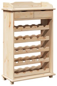 Bor Rack 90x60x30 cm Tömör Fa Fenyő