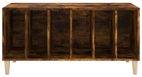 füstös tölgy színű szerelt fa hanglemezszekrény 100x38x48 cm