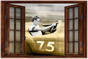 Poszterek 120x80 James Dean az autóban