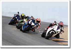 Poszterek keretben 60x40 Versenyzők Motorok Motorkerékpárok