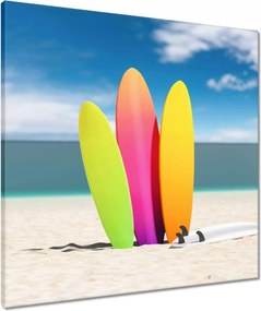 Vászonkép 60x60 Színes szörfdeszkák