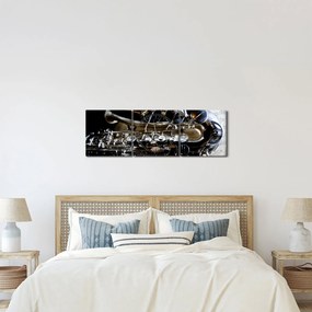 Kép - Szaxofon (órával) (90x30 cm)