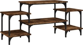 vidaXL füstös tölgy színű szerelt fa TV-szekrény 117x35x52 cm