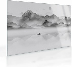 Üveg kép - Japán tó (70x50 cm)