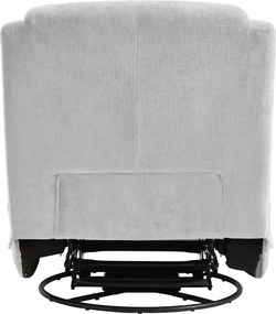 Luxus forgó fotel, hintafotel, világosszürke, UMBRO