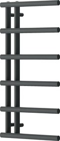 Mexen Jukon 988 x 500 mm dekoratív fürdőszobai radiátor, 461 W, antracit - W116-0988-500-00-66