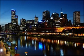 Éjszaka Melbourne-ben (90x60 cm)