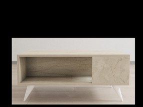 Dohányzóasztal Yuka - Travertine