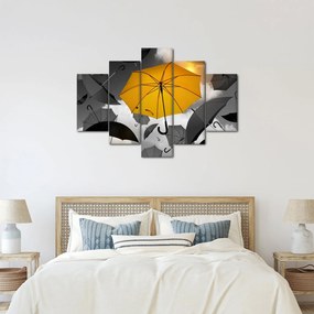 Egy sárga esernyő képe (150x105 cm)