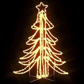 meleg fehér összecsukható LED-es karácsonyfa 87 x 87 x 93 cm