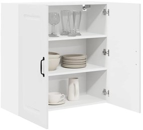 Fali konyhaszekrény Magas Fényű Fehér 80 x 31 x 80 cm Faanyag