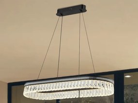 THALIA LED DESIGN KRISTÁLYCSILLÁR FÜGGŐLÁMPA+vezérlés 50W