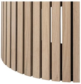 Kerek étkezőasztal tölgyfa dekoros asztallappal ø 120 cm Linley – Actona