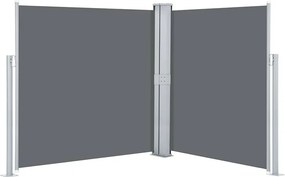 vidaXL antracitszürke behúzható oldalsó napellenző 140 x 600 cm