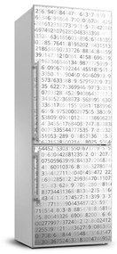 Hűtőre ragasztható matrica Bináris kód FridgeStick-70x190-f-83956134