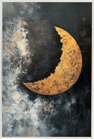 Poszter Keret Alumínium Absztrakt Ég Éjszaka Hold Új Luna Űr 40x60