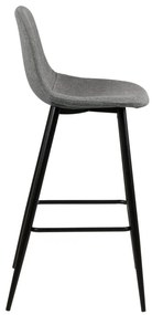 Wilma világosszürke bárszék fém lábszerkezettel - Actona