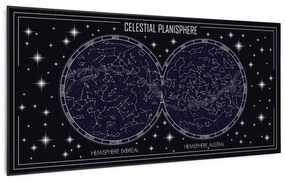 Klarstein Wonderwall Air Art Smart, infravörös hősugárzó, 120 x 60 cm, 700 W, égbolt térkép