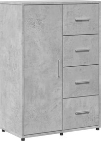 vidaXL betonszürke szerelt fa tálalószekrény 60 x 31 x 84 cm