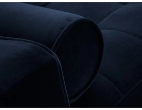 Santo kék kinyitható bársonykanapé - Milo Casa