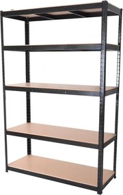 ROJAPLAST  Horganyzott polc 120 x 45 x 180 cm fekete