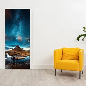 Fotótapéta ajtóra - Kék tejút (95x205cm)