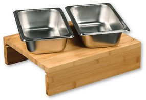 Kesper 58355 Vágódeszka tárolóedényekkel,rozsdamentes acél, 35 x 29 x 9,5 cm