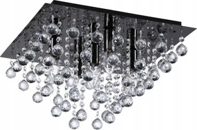 Lancaster crystal plafon 5 lángos fekete króm