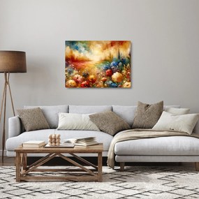 Üveg kép - Színes rét (70x50 cm)