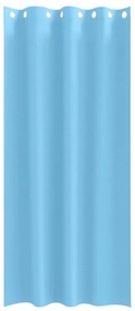 Függönyök függönyökkel 2 pcs Világos kék 245x140cm Poliészter