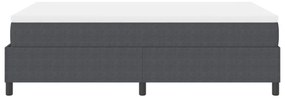 Boxspring ágy matraccal Sötétszürke 120x200 cm Kordbársony szövet