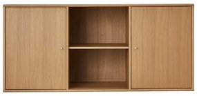 Natúr színű alacsony függő komód tölgyfa dekorral 133x61 cm Mistral – Hammel Furniture