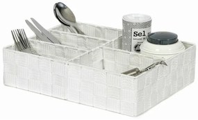 Szervező Compactor TEX 32 x 25 x 8 cm, 5 részes, fehér