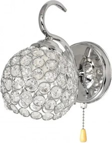 Világítás a folyosóra előszobába kristályokkal díszített gömb formájában