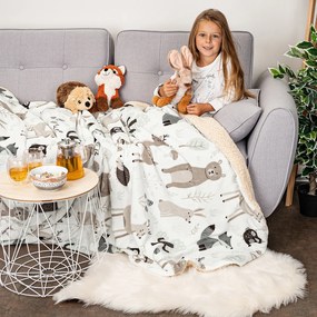 4Home Nordic Friends gyapjú hatású pléd, 150 x 200 cm