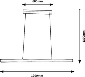 Brilagi - LED függőlámpa kábellel AXIS LED/30W/230V 120 cm fehér