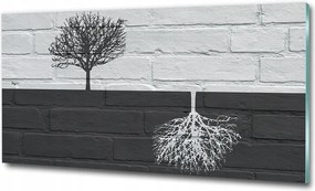 Fotótapéta üvegfalra Fák a falon 100x70