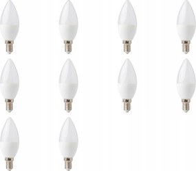 Led izzó Gyertya 3W Kis Menetes E14 Szín 3000K Fehér Meleg 300lm 10db