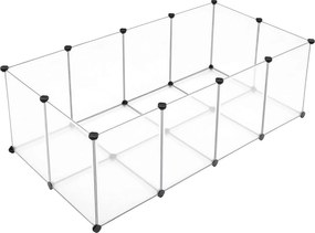 Kisállat kifutó, ketrec alsó résszel, 143 x 46 x 73 cm