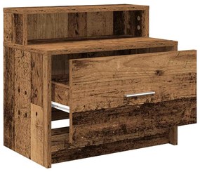 éjjeliszekrények fiókkal 2 db régi fa 51 x 31 x 47 cm