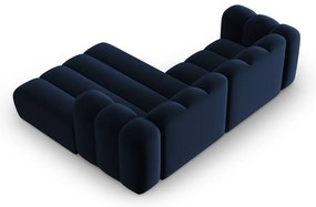 Sötétkék sarokkanapé (jobb oldali) Lupine – Micadoni Home