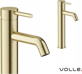 Álló Mosdó Csaptelep Magas Volle Cruze arany szálcsiszolt