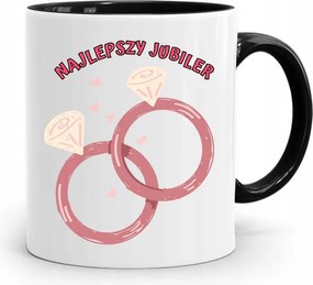 Ékszerésznek Bögre Fekete Legjobb Ékszer nyomott mintával